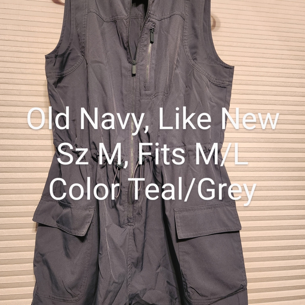 Old Navy Gray Utility Vest